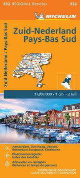 Netherlands South - Michelin Regional Map 532
