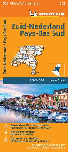 Netherlands South - Michelin Regional Map 532