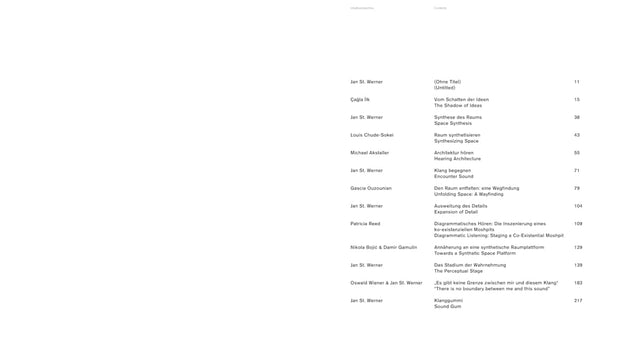 Jan St. Werner: Space Synthesis (Bilingual edition)