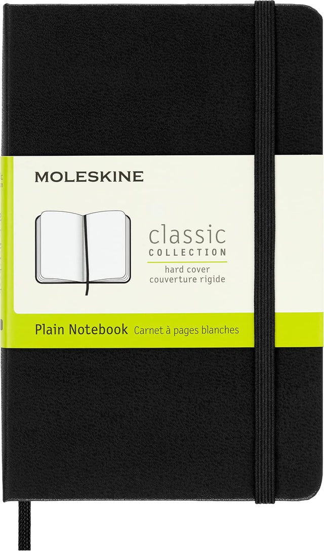 Moleskine Pocket Plain Hardcover Notebook Black