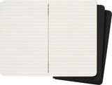 Moleskine Ruled Cahier - Black Cover (3 Set)