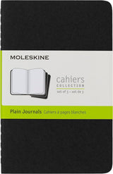 Moleskine Plain Cahier - Black Cover (3 Set)