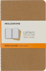 Moleskine Ruled Cahier - Kraft Cover (3 Set)