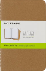 Moleskine Plain Cahier - Kraft Cover (3 Set)