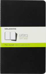 Moleskine Plain Cahier L - Black Cover (3 Set)
