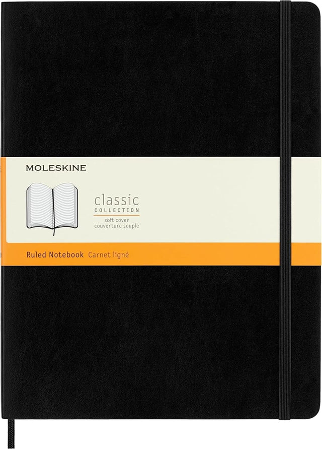 Moleskine Soft Extra Large Ruled Notebook Black