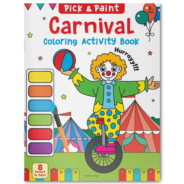 Pick and Paint Coloring Activity Book for Kids Carnival