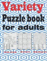 Variety puzzle book for adults