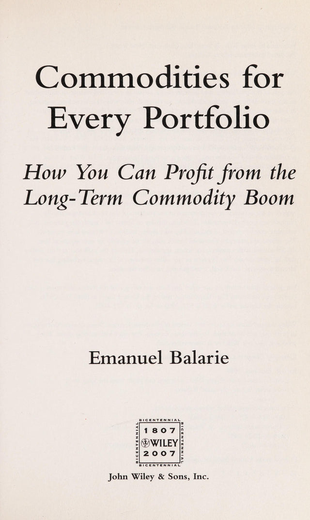 Commodities for Every Portfolio