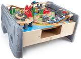 Hape: 70pc Railway Train and Table Set