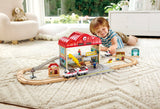 Hape: Portable Train Station Set