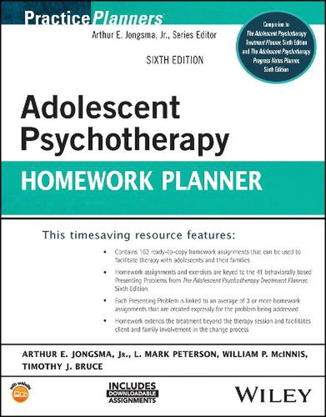 Adolescent Psychotherapy Homework Planner