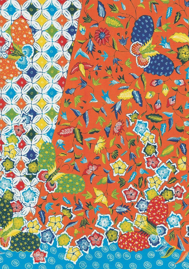 Journal Modern Batik Kawung Butterflies, Lined Paperback