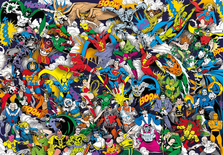 Clementoni DC Comics Jigsaw Puzzle - 1000 Piece - Impossible Collection - (39863)