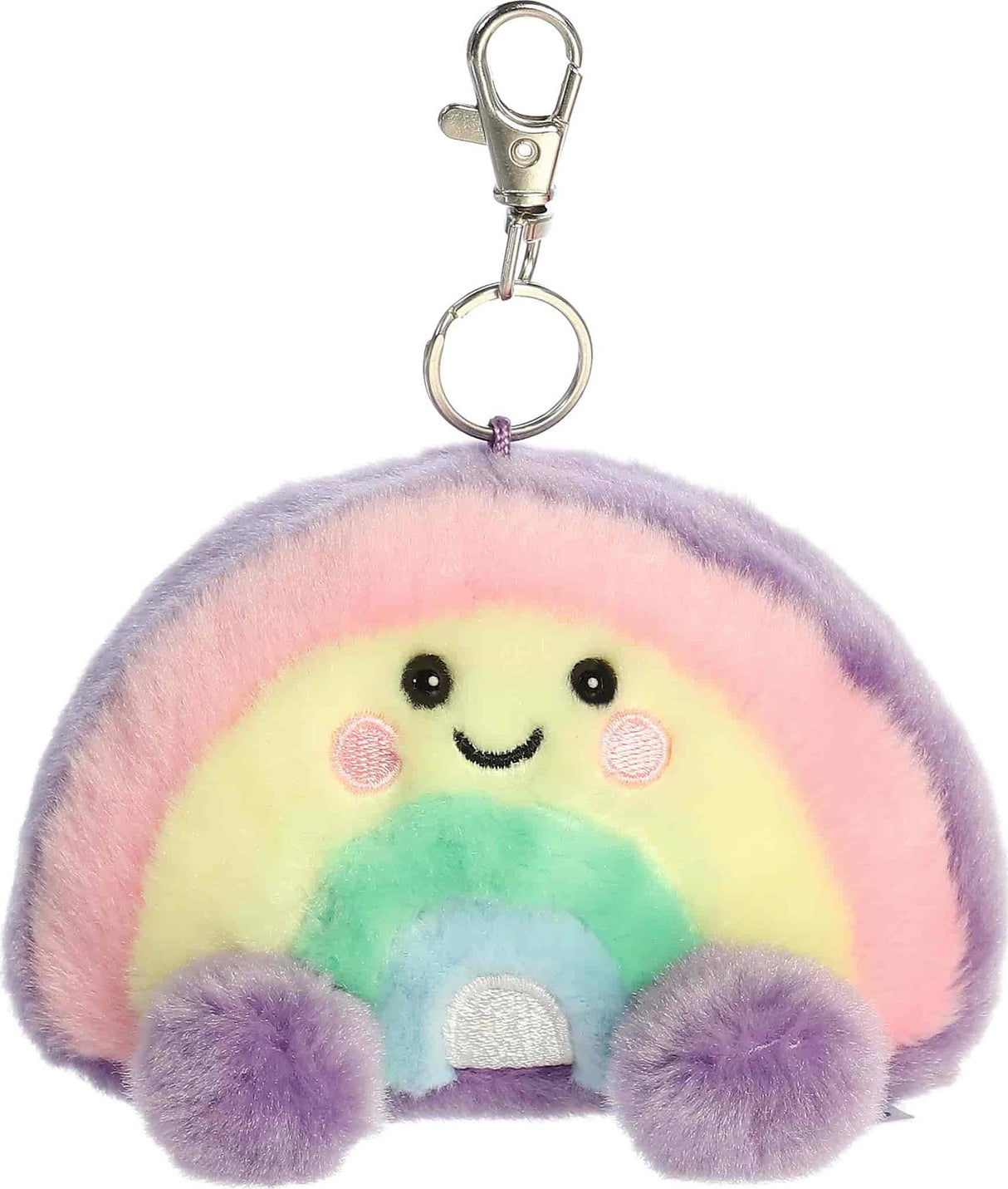 Palm Pals Clip-On Plush - Vivi Rainbow