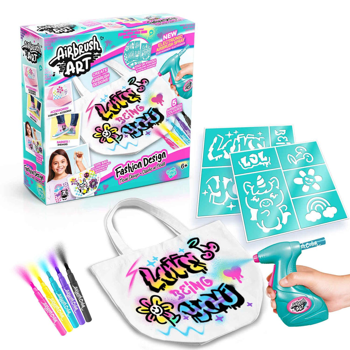 Airbrush Plush Art Fashion Design Kit