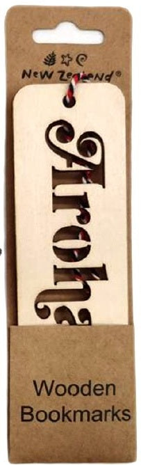 NZ Laser Cut Wooden Bookmark - Aroha