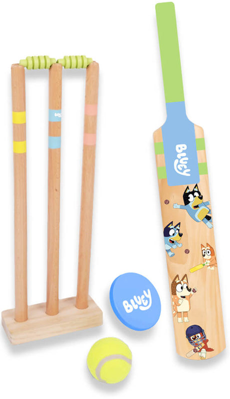 Bluey - Wooden Cricket Set