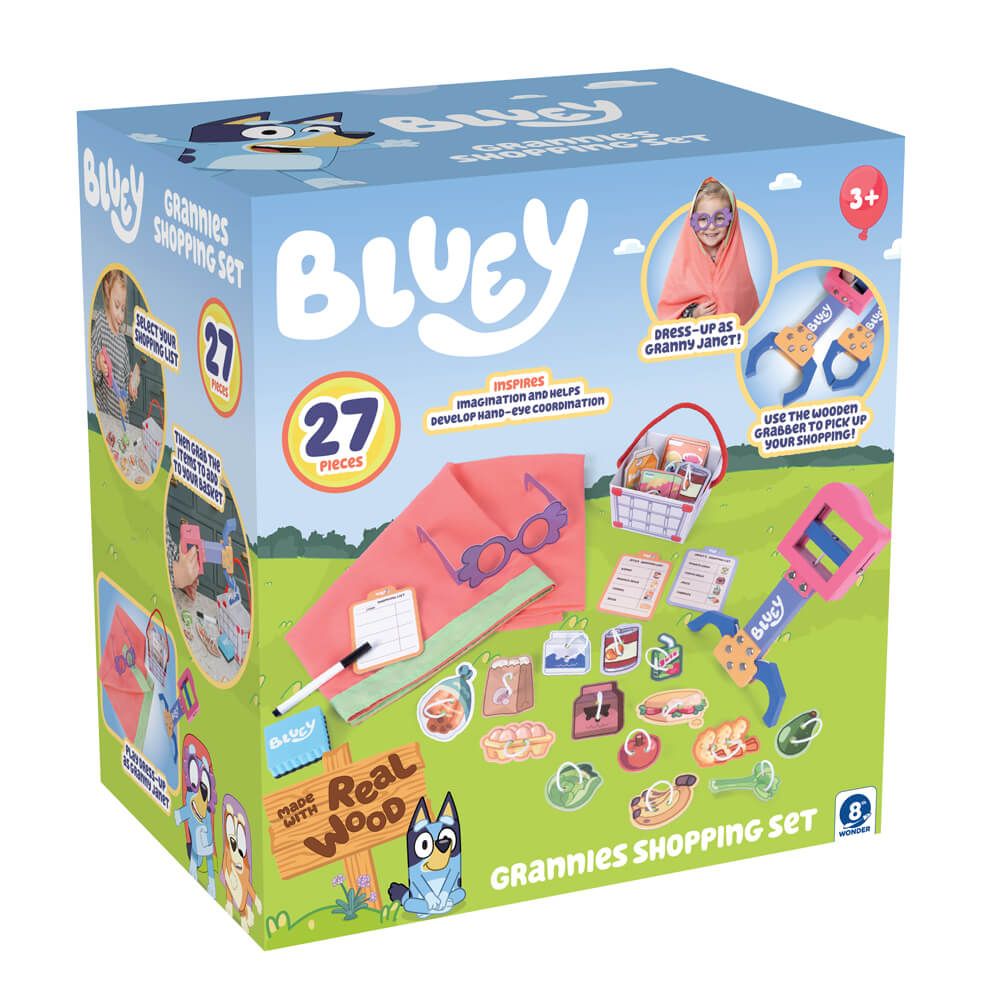 Bluey - Wooden Grannies Shopping Game
