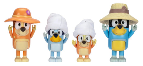 Bluey Figure 4 Pack - Family Trip