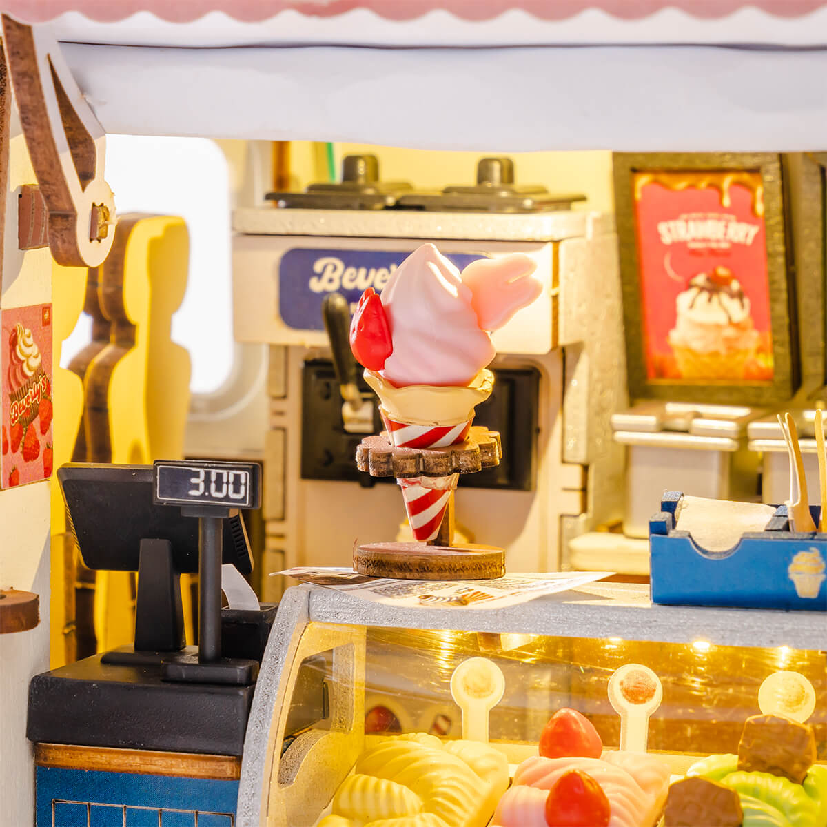 Rolife: Beverly's Ice Cream Truck DIY Miniature Puzzle
