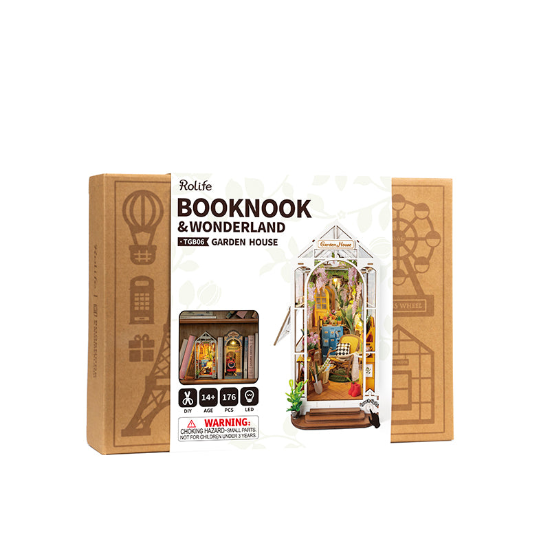 Rolife Flower House Book Nook DIY Miniature Puzzle - (TGB06)