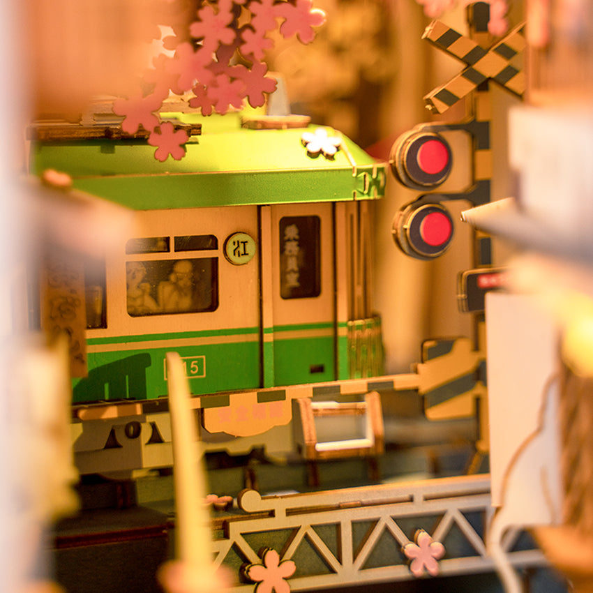 Rolife Sakura Densya Book Nook DIY Miniature Puzzle - (TGB01)