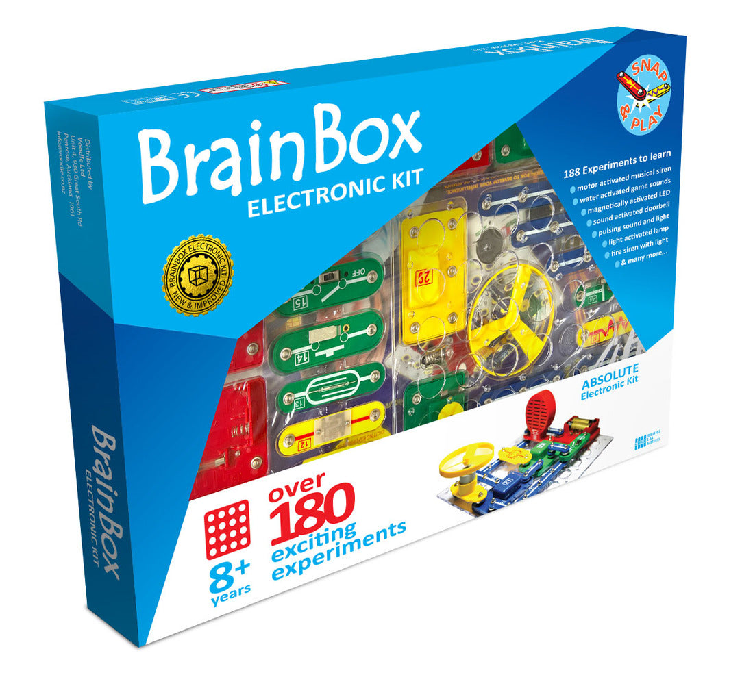 Brain Box Absolute Electronic - 180+ Experiments Kit – Book Hero