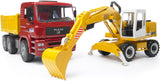 Bruder: MAN Truck with Excavator