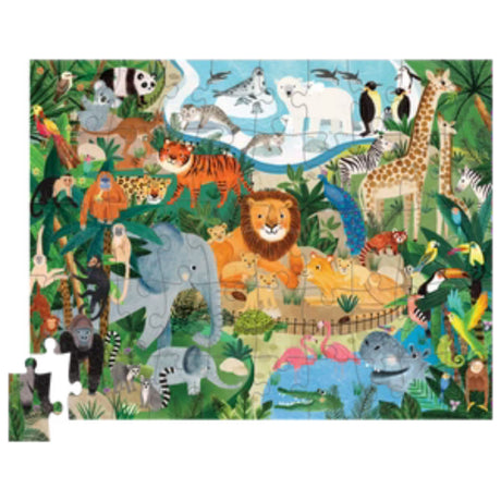 Crocodile Creek: Zoo Flat House Puzzle - 50pc