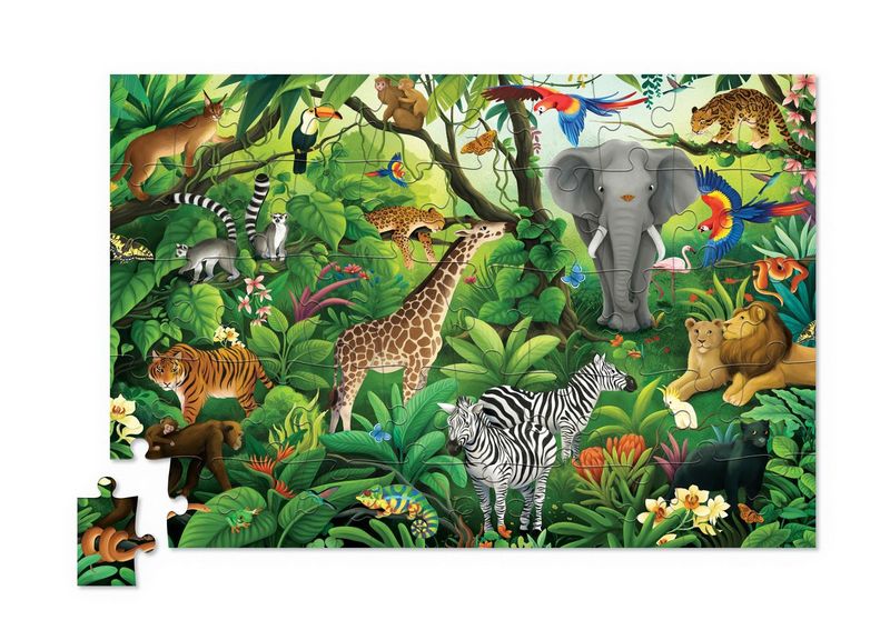 Crocodile Creek: Jungle Paradise Holographic Puzzle - 50pc