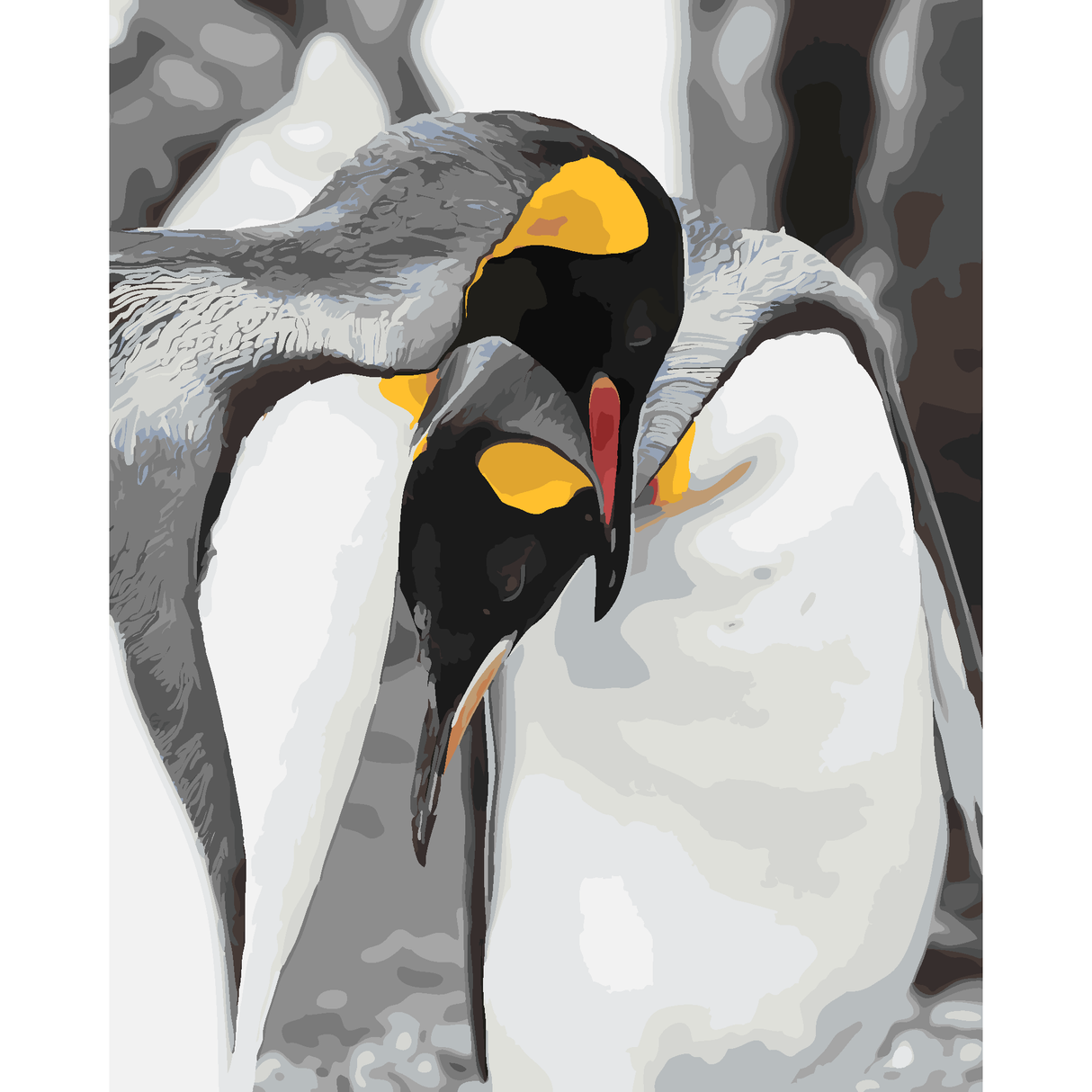 Kiwi Paint By Numbers - Emperor Penguins