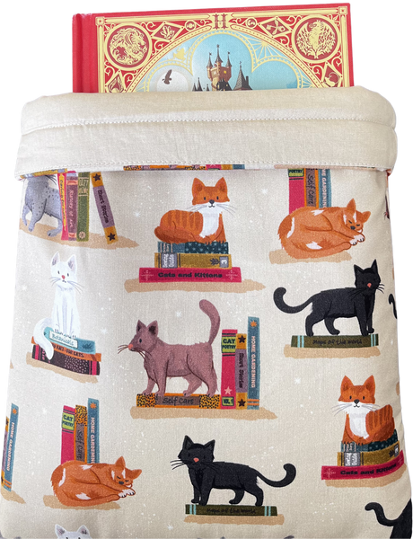 Pages & Pastries: Large Book Sleeve - Cats