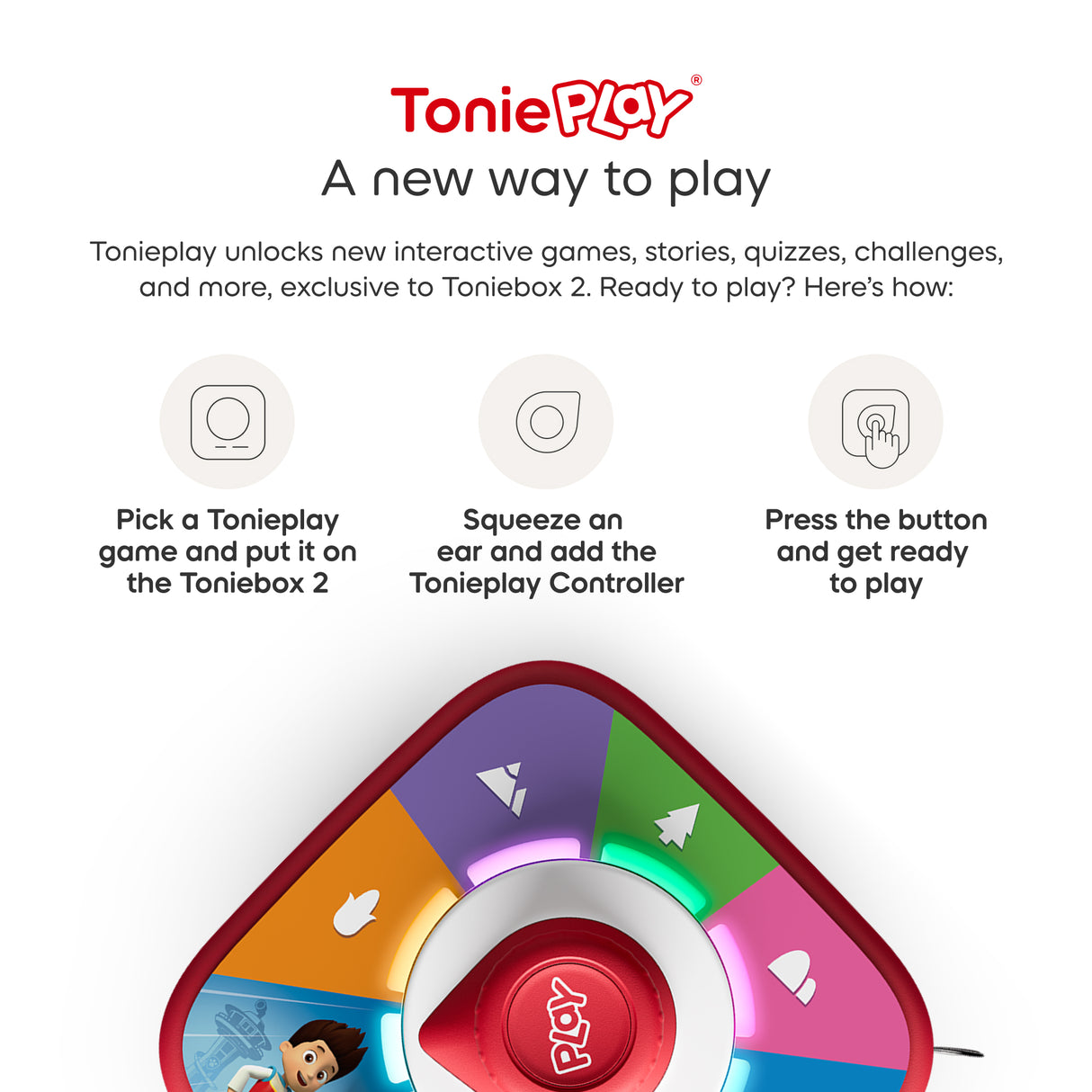 tonies: Toniebox 2 Cloud Pink Play Set - Paw Patrol Chase