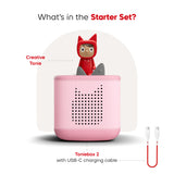tonies: Toniebox 2 Cloud Pink Starter Set - Creative Tonie Rubie