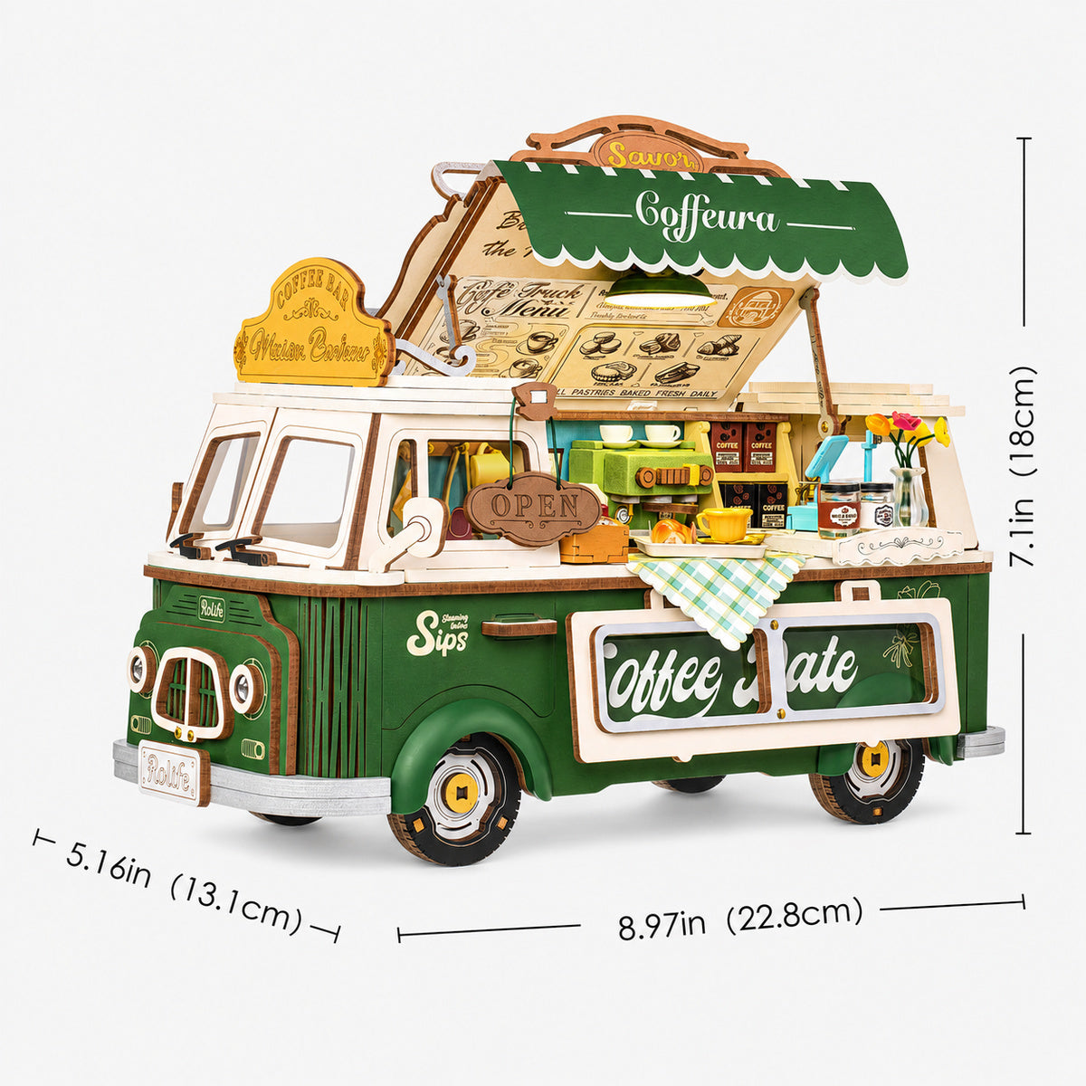 Rolife: Leo's Coffee Truck DIY Miniature Puzzle