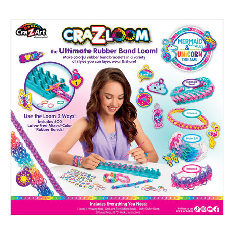 Cra-Z-Loom Charm Loom Studio Mermaid And Unicorn