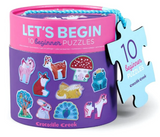 Crocodile Creek: Let's Begin Canister Puzzle - Unicorn (10 x 2pc)
