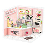 Rolife Double Joy Bubble Tea DIY Plastic Miniature Puzzle - (DW006)