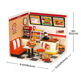 Rolife Yum Yum Burgers DIY Plastic Miniature Puzzle - (DW010)