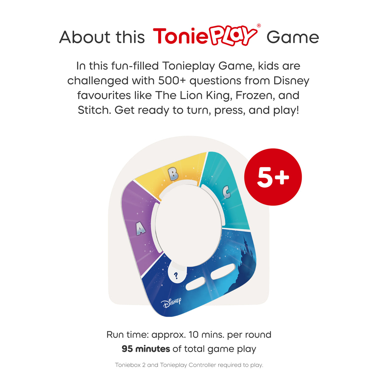 tonies: Tonieplay Disney Quiz Kingdom Game Game