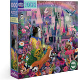 eeBoo: Cat and the Castle Square Puzzle - 1000pc