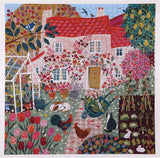 eeBoo: English Cottage Square Puzzle - 1000pc