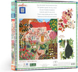 eeBoo: English Cottage Square Puzzle - 1000pc