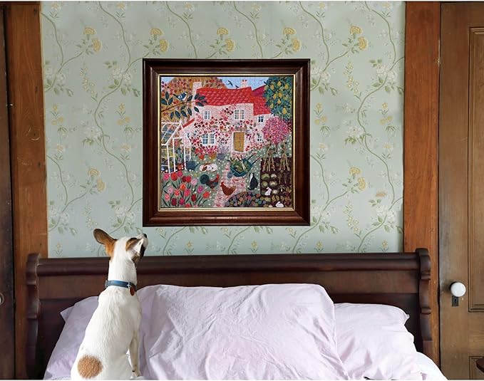 eeBoo: English Cottage Square Puzzle - 1000pc