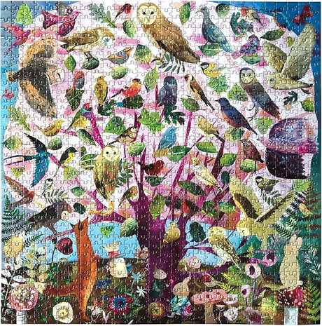 eeBoo: 1000pc Square Puzzle - Parliament of Owls