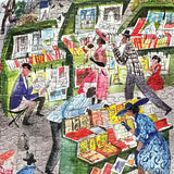 eeBoo: Paris Bookseller Square Puzzle - 1000pc