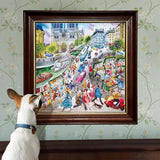 eeBoo: Paris Bookseller Square Puzzle - 1000pc