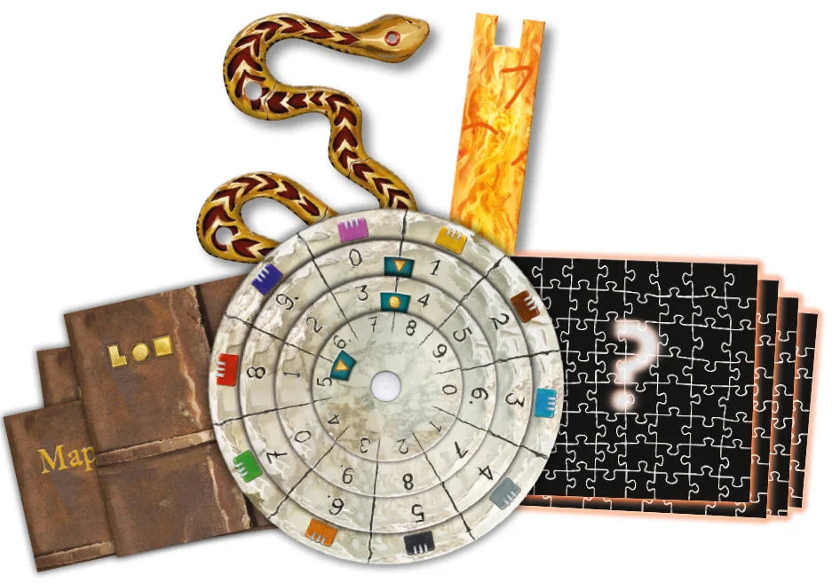 Exit the Game The Sacred Temple (Jigsaw Puzzle and Game)