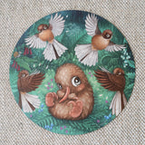 Fantail Flurry Round Puzzle - 100 Piece